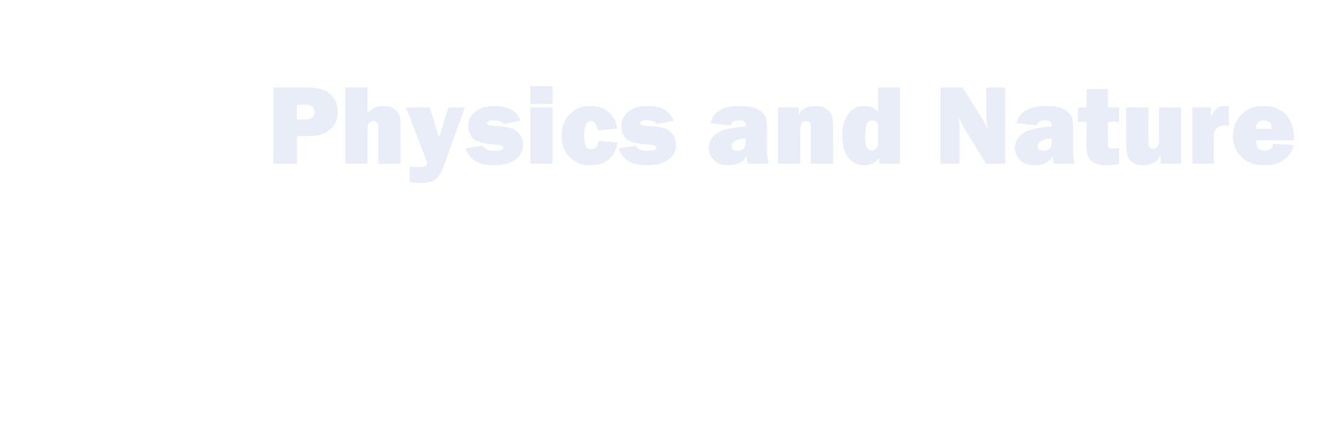 Physics and Nature